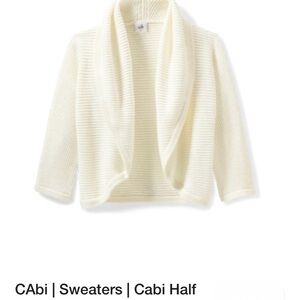 CAbi Ivory Open Front Sweater